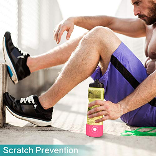 WUQID Protective Silicone Boot Sleeve for 12oz-40oz Hydro Sport Flask/Stanle Water Bottles Tumbler Anti-Slip Bottom Sleeve Cover for All Water Bottles Bottom Width of 2.83-2.95in - Image 4