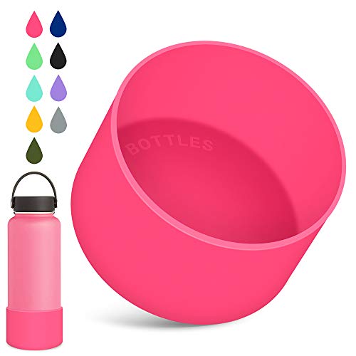 WUQID Protective Silicone Boot Sleeve for 12oz-40oz Hydro Sport Flask/Stanle Water Bottles Tumbler Anti-Slip Bottom Sleeve Cover for All Water Bottles Bottom Width of 2.83-2.95in - Image 1