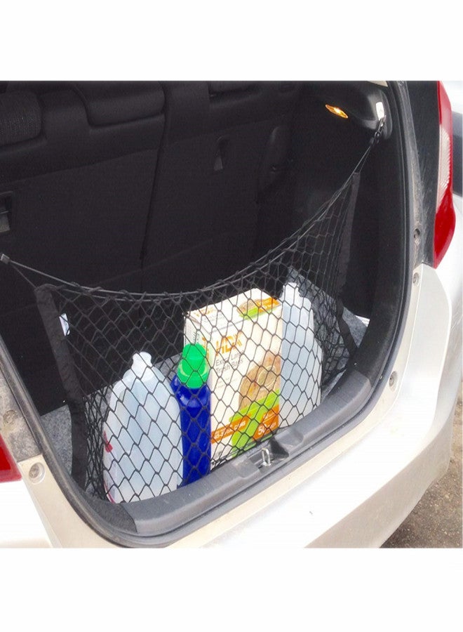 Universal trunk net pocket tail box net cover car luggage net trunk luggage net cover net storage net double layer vertical net 90*40CM - Image 4