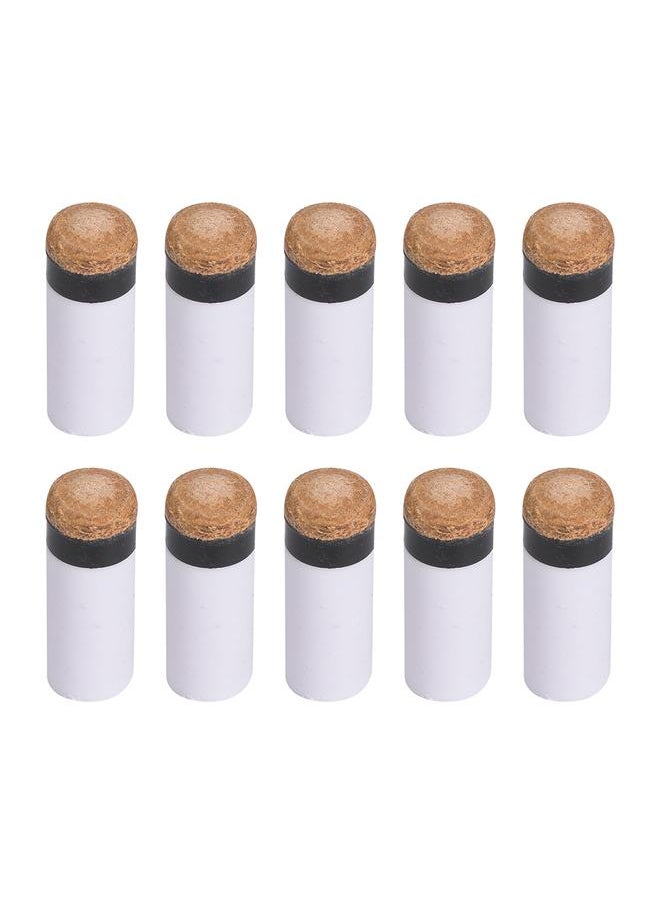 Thoraya 10PCS Snooker Pool Cue Pole Tip Billiards Rod Stick Replacement Parts Repair Tool Supplies Accessories12mm  - Image 4