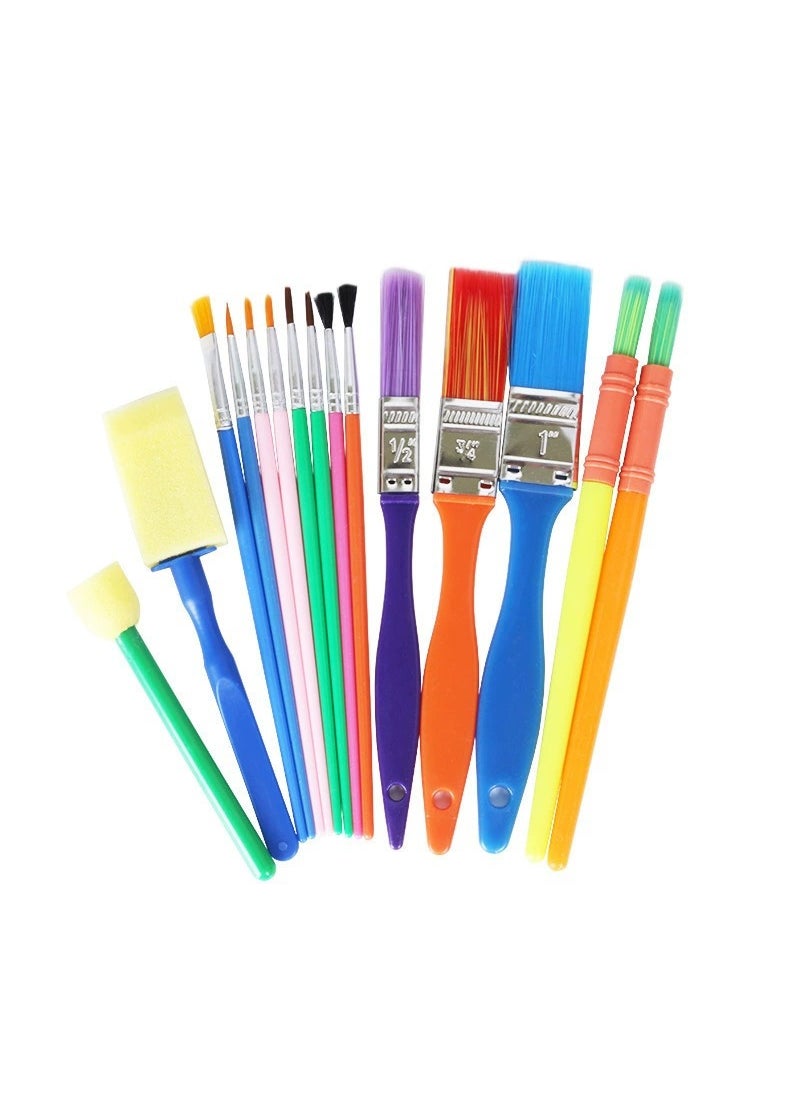 Generic - Kids Art Sponge Stamps Brush Set Sponge brush set (15) - Image 1