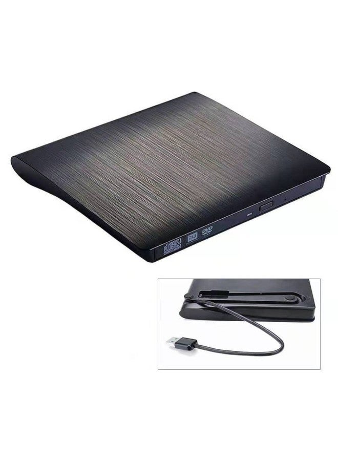 External USB Drive DVD Drive Notebook Desktop All-in-One Universal CD Burner Mobile Optical Drive External-Color:Black - Image 3