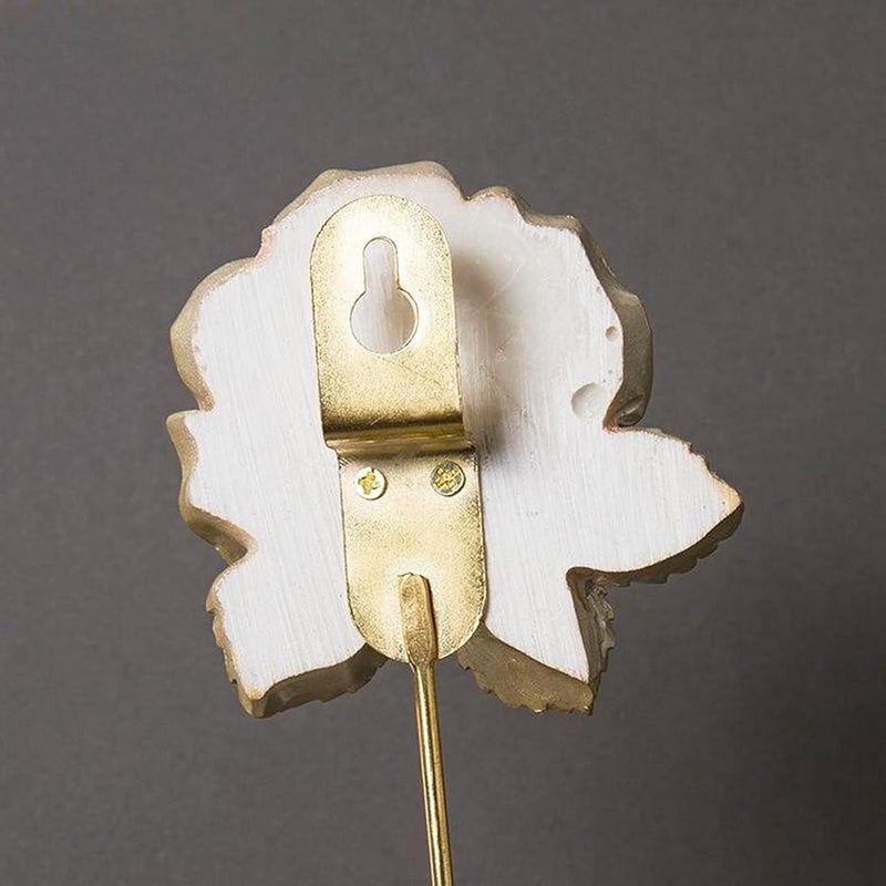 Elegant Flower Shape Wall Hooks 6 Pack For Coat Scarf Bag Towel Key Cap Cup Hat Color A - Image 4