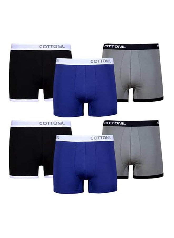COTTONIL Mid-Rise Pack Of 6 Boxers