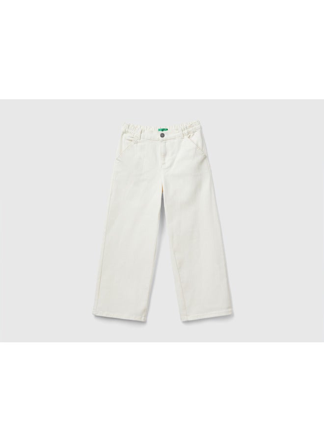 UNITED COLORS OF BENETTON High-Waisted Straight Fit Trousers - Image 1