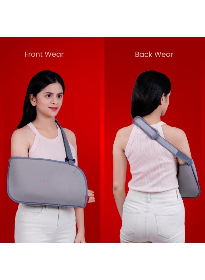 Dr. Ortho Dr.Ortho Orthopaedic Arm Sling Baggy, Prevents Shoulder Dislocation, Shoulder Support for Fracture Support, Immobilization, Breathable & Skin Friendly Material - Extra Large - Image 2