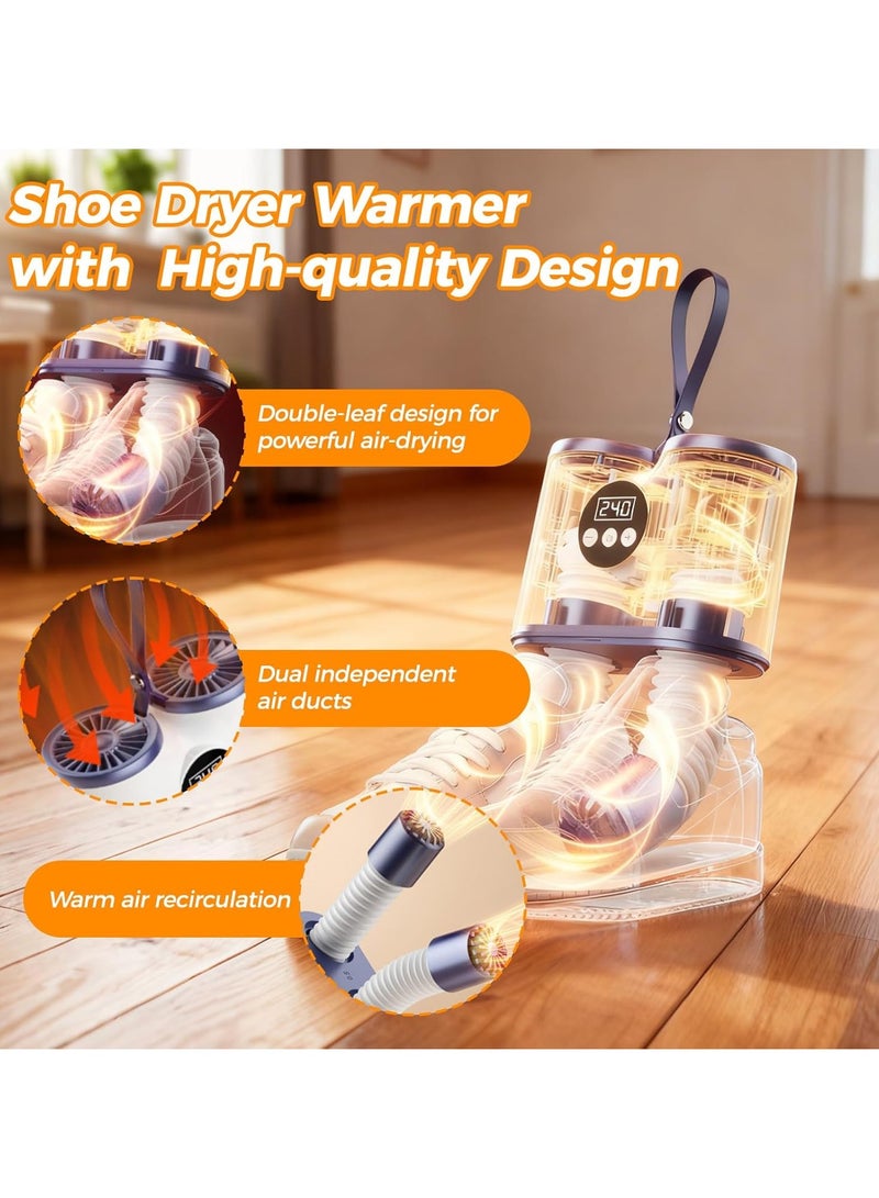 عام **المجفف الكهربائي للأحذية بمؤقت وخرطوم قابل للتمديد، هو سخان منعش لنعال الأحذية، مناسب لتجفيف الأحذية، القفازات، الجوارب وأحذية العمل، ويزيل الروائح بفعالية.** - Image 2