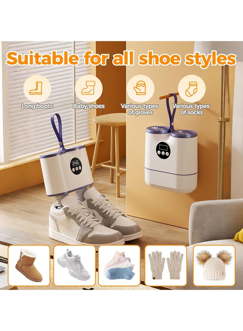 عام **المجفف الكهربائي للأحذية بمؤقت وخرطوم قابل للتمديد، هو سخان منعش لنعال الأحذية، مناسب لتجفيف الأحذية، القفازات، الجوارب وأحذية العمل، ويزيل الروائح بفعالية.** - Image 4