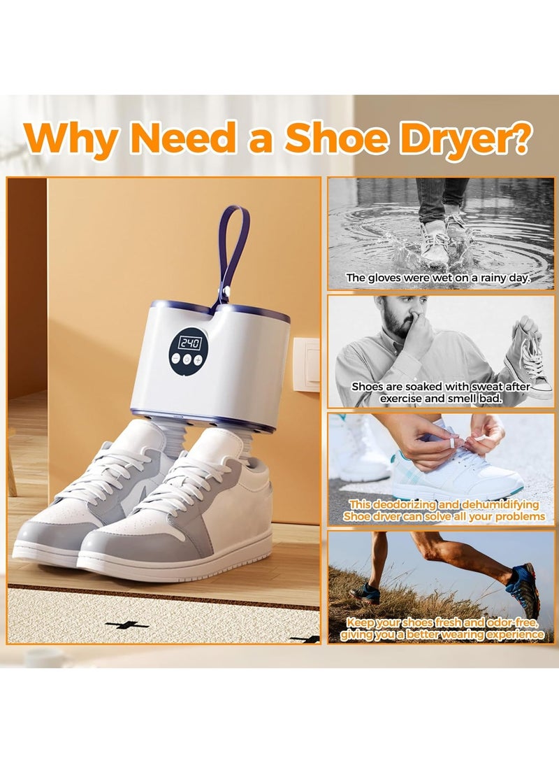 عام **المجفف الكهربائي للأحذية بمؤقت وخرطوم قابل للتمديد، هو سخان منعش لنعال الأحذية، مناسب لتجفيف الأحذية، القفازات، الجوارب وأحذية العمل، ويزيل الروائح بفعالية.** - Image 3
