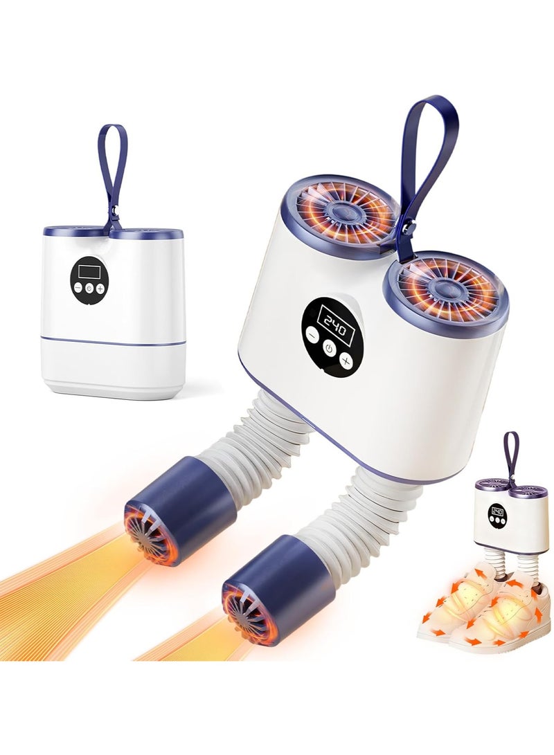 عام **المجفف الكهربائي للأحذية بمؤقت وخرطوم قابل للتمديد، هو سخان منعش لنعال الأحذية، مناسب لتجفيف الأحذية، القفازات، الجوارب وأحذية العمل، ويزيل الروائح بفعالية.** - Image 1