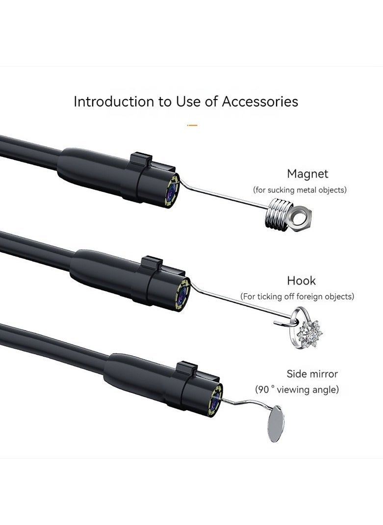 ASIV Handheld High-Definition Endoscope 8Mm Front Lens 5M Hard Wire  - Image 4
