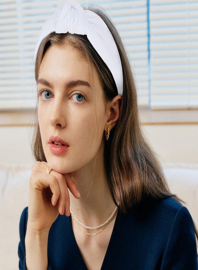 ACO-UINT White Headbands for Women Knotted Headbands, Large Head Bands for Women's Hair Wide Head Bands, Thick Head Band Womens Fashion Head Band Hair Accessories for Women - Image 5