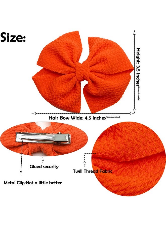 CELLOT 40 Pieces 4" Hair Bows Alligator Hair Clips For Baby Girls Toddlers Children Photographic Hair Accessories (20 Colors In Pairs) - Image 1
