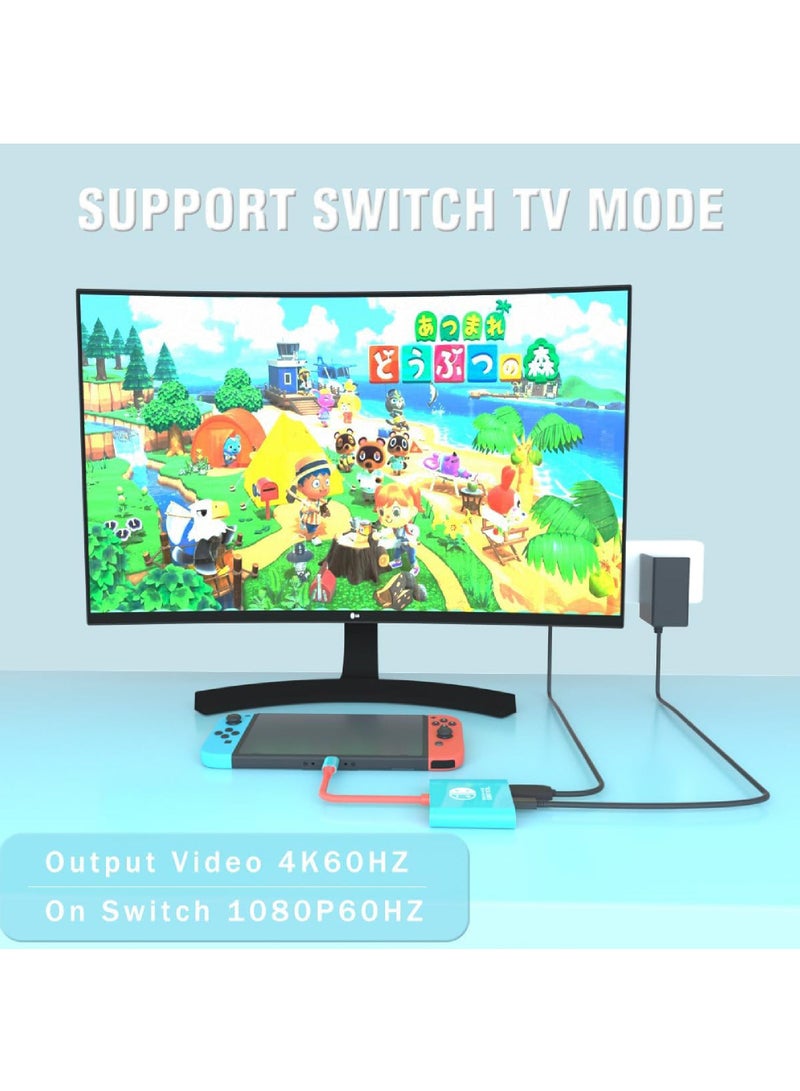 Rock Pow Switch Dock for Nintendo Switch Docking Station Portable Switch TV Dock Adapter Compatible Nintendo Switch/OLED/Steam Deck Support Switch TV Mode with HDMI2.0 Replacement Travel Dock for Switch - Image 2