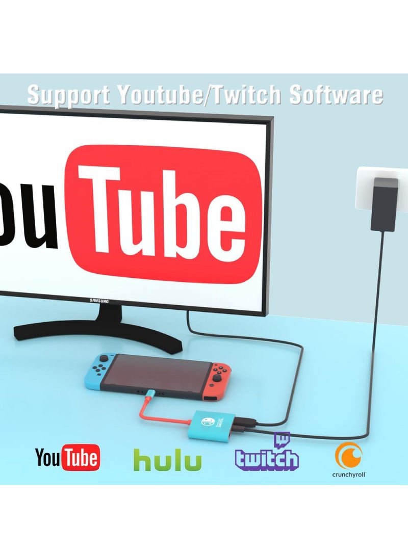 Rock Pow Switch Dock for Nintendo Switch Docking Station Portable Switch TV Dock Adapter Compatible Nintendo Switch/OLED/Steam Deck Support Switch TV Mode with HDMI2.0 Replacement Travel Dock for Switch - Image 4