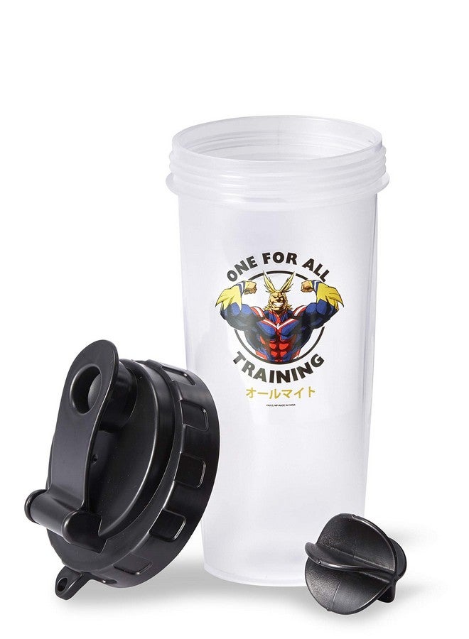 جاست فانكي زجاجة خلط My Hero Academia All Might Training Gym Shaker | مثالية لمشروبات البروتين ومزيج ما قبل وبعد التمرين والمزيد | تتضمن كرة خلط - Image 2