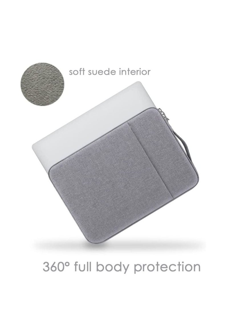 Generic - 13 Inch Laptop Sleeve Case for 2022 Newest MacBook Air 13.6" with M2 Chip (Model:A2681) & MacBook Pro 13.3" with M2 Chip Portable Canvas Laptop Bag with Handle Protective Accessories (Grey) - Image 1