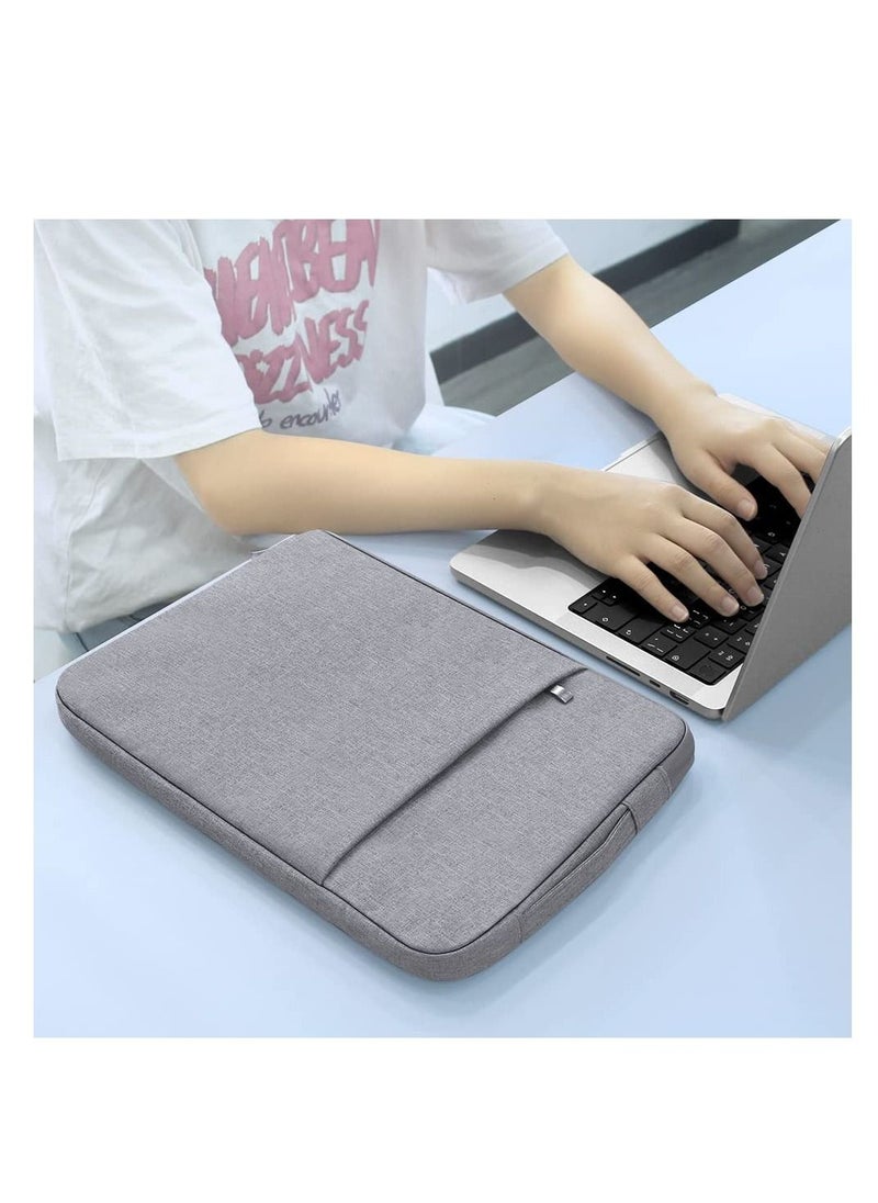 Generic - 13 Inch Laptop Sleeve Case for 2022 Newest MacBook Air 13.6" with M2 Chip (Model:A2681) & MacBook Pro 13.3" with M2 Chip Portable Canvas Laptop Bag with Handle Protective Accessories (Grey) - Image 1