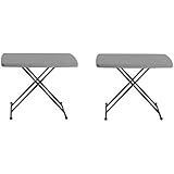 Iceberg 65491 IndestrucTable TOO 1200 Series Resin Personal Folding Table 30 x 20 Charcoal - Image 1
