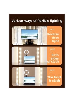 General Anchor Double Row Light Supplementing Light Face Beauty Light Soft Light Desktop Studio LED Portable Free Shipping-Specifications:Double Row Led Fill Light (three-color Stepless Dimming)  - Image 4