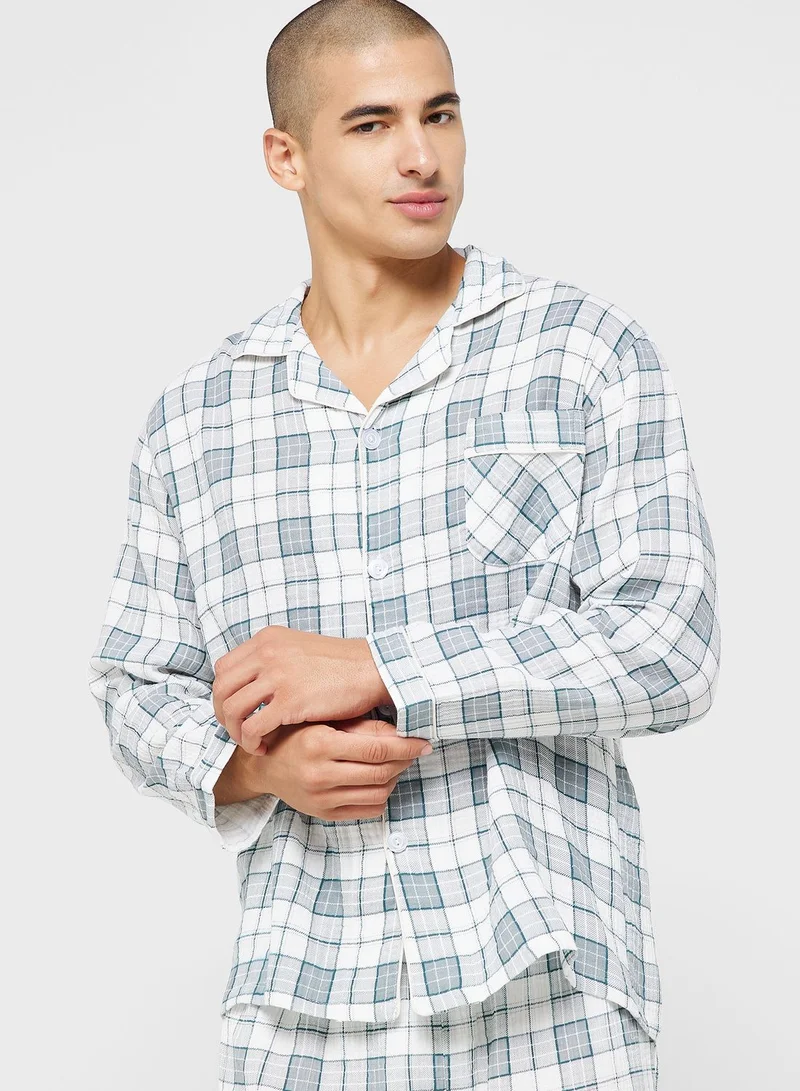 Robert Wood Check Pyjama Set