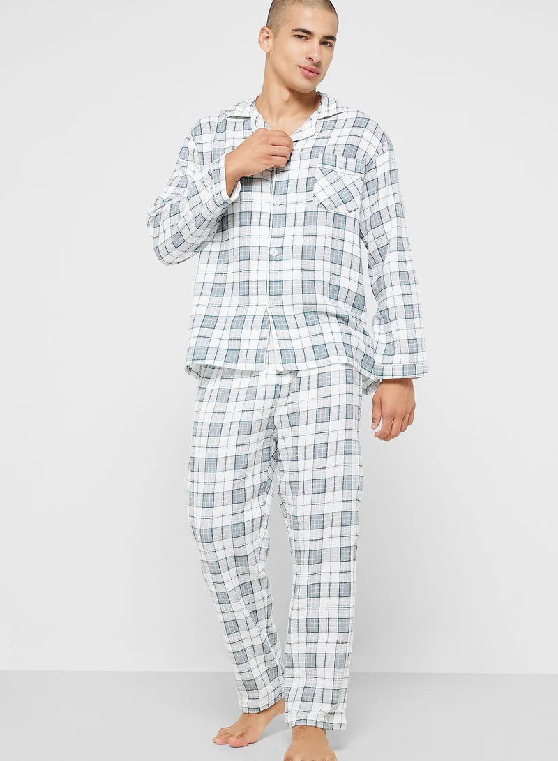 Robert Wood Check Pyjama Set