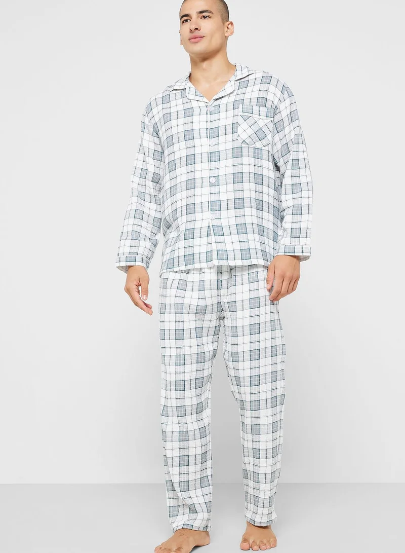 Robert Wood Check Pyjama Set