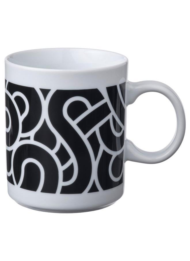Generic - Mug Patterned White And Black 32 Cl - Image 1