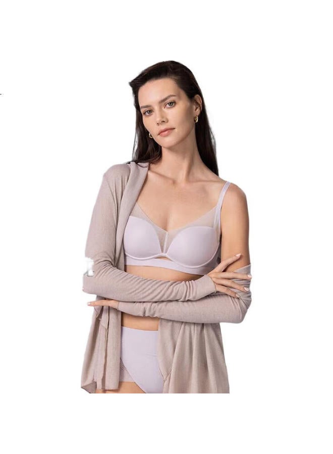 AIMER Aurora Adhesive Bra For Women, Spring/Summer Medium Thick Invisible Hole Push-Up Bra For Small Busts, 75B - Image 1