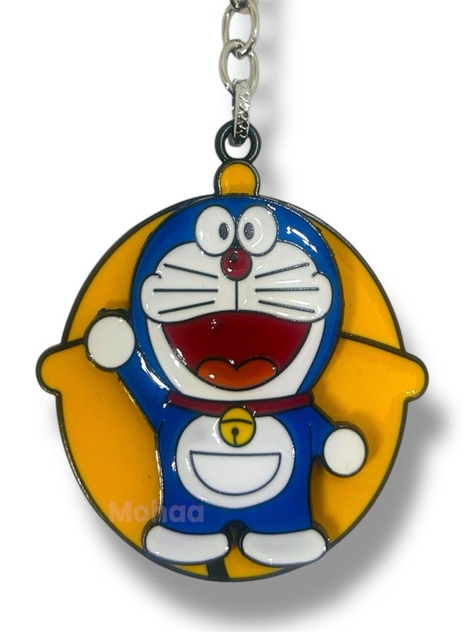 mohaa Doraemon Keychain Spinner - Adorable Cartoon Metal Keyring | Ideal Keychain for Bike, Scooty, Car & Bag Charm | Gift for Kids & Anime Fans - Image 3