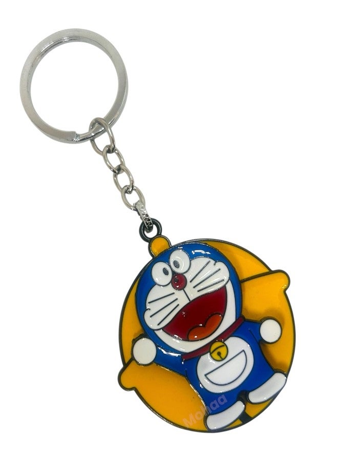 mohaa Doraemon Keychain Spinner - Adorable Cartoon Metal Keyring | Ideal Keychain for Bike, Scooty, Car & Bag Charm | Gift for Kids & Anime Fans - Image 4