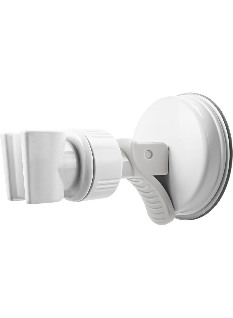 Adjustable Shower Head holder, Bathroom Suction Cup Handheld Shower head Bracket, Removable Handheld Showerhead & Wall Mounted Suction Bracket (White-1) - Image 1
