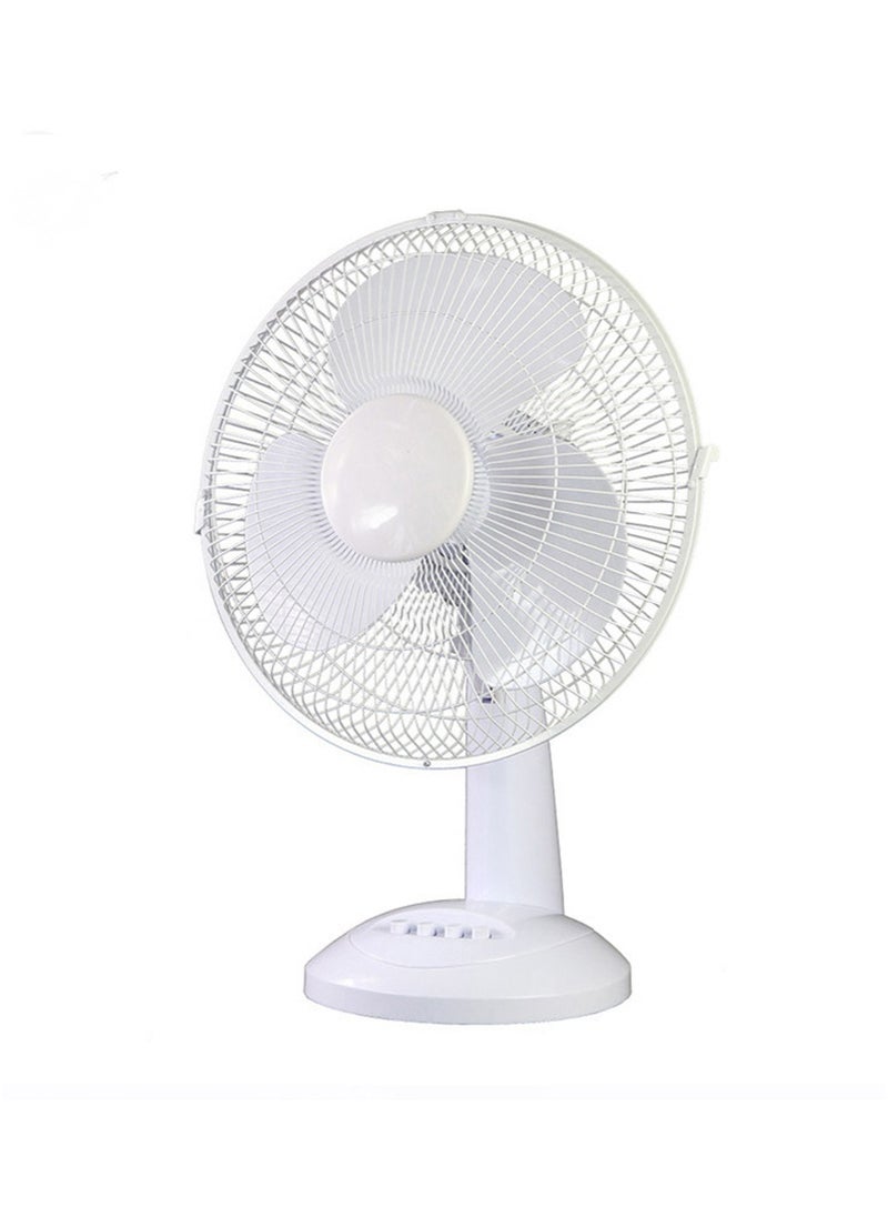 GGEROU - 16 Inch Oscillating Table Fan with Adjustable Tilt, Desktop Fan with Convenient Push Button Controls, Quiet, 3 Speeds, Desk Fan Ideal for Home, Bedroom, Dorm & Office (White) - Image 1