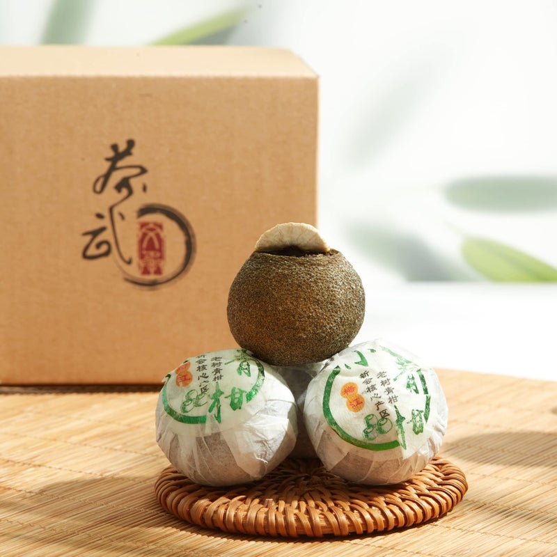 ChaWuWarmSun [A] Mini-Citrus Ripe Pu erh Tea, 10oz(290g),Fragrant Citrus Aroma with Puer Smooth,Origin of China 10oz(290g) - Image 2