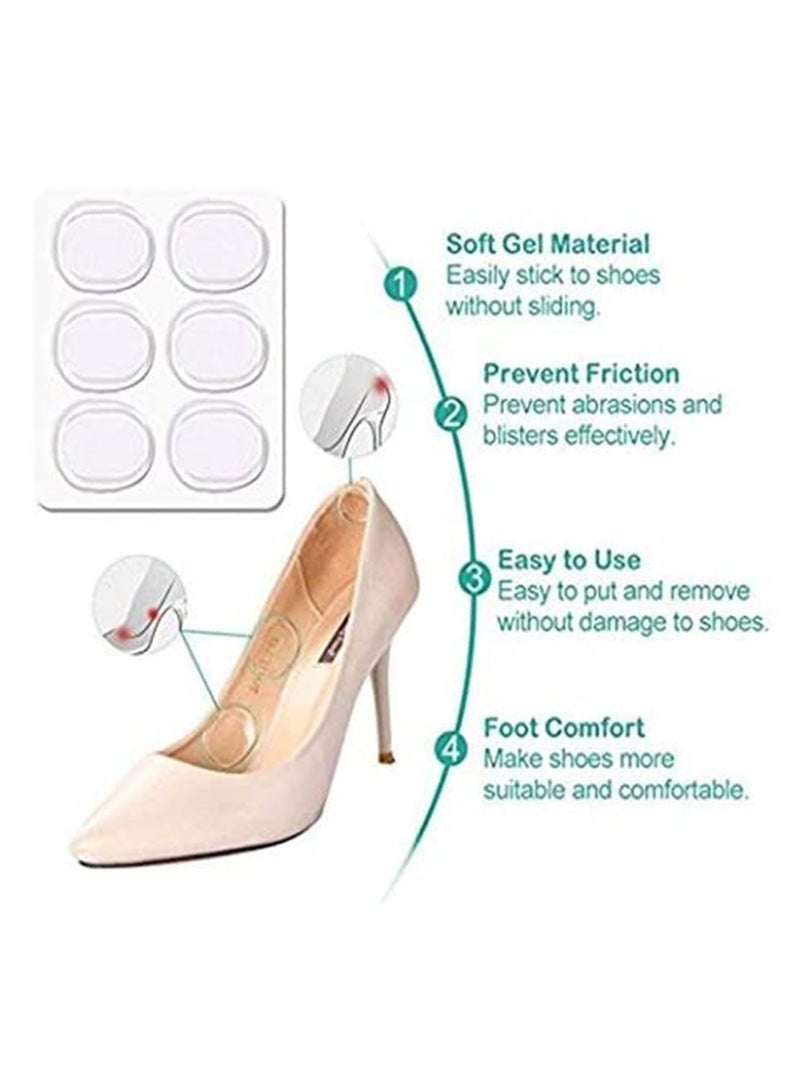 SYOSI 14 Pcs High Heel Pads Grips Liners Inserts for Women Foot Pain Relief Ball of Insoles Protection Against and Blisters Anti Slip Shoe Cushion - Image 3