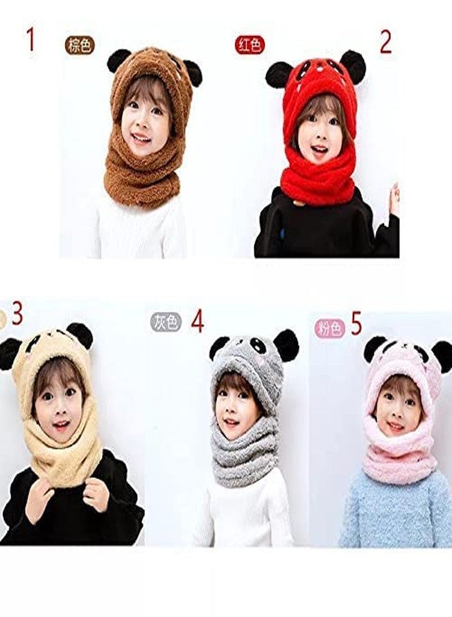 V3E قبعة صوفية لطيفة على شكل حيوان الباندا للأطفال الرضع من V3E (بيج) - (1-4 سنوات) - Image 5