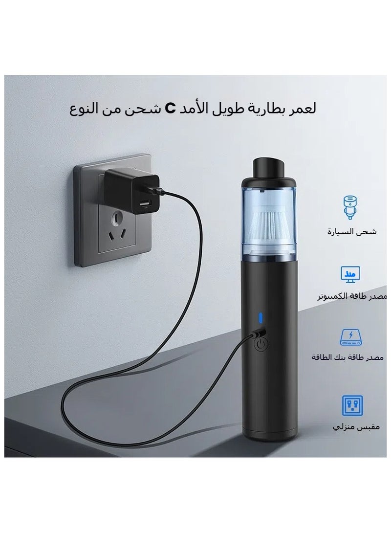 general Car vacuum cleaner super suction power family car dual-purpose wireless portable car vacuum cleaner with large suction power - Image 2