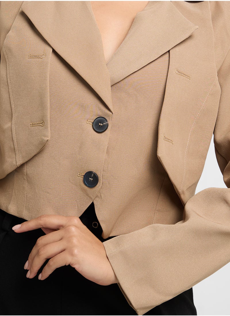 ELLA Cropped Blazer  - Image 3