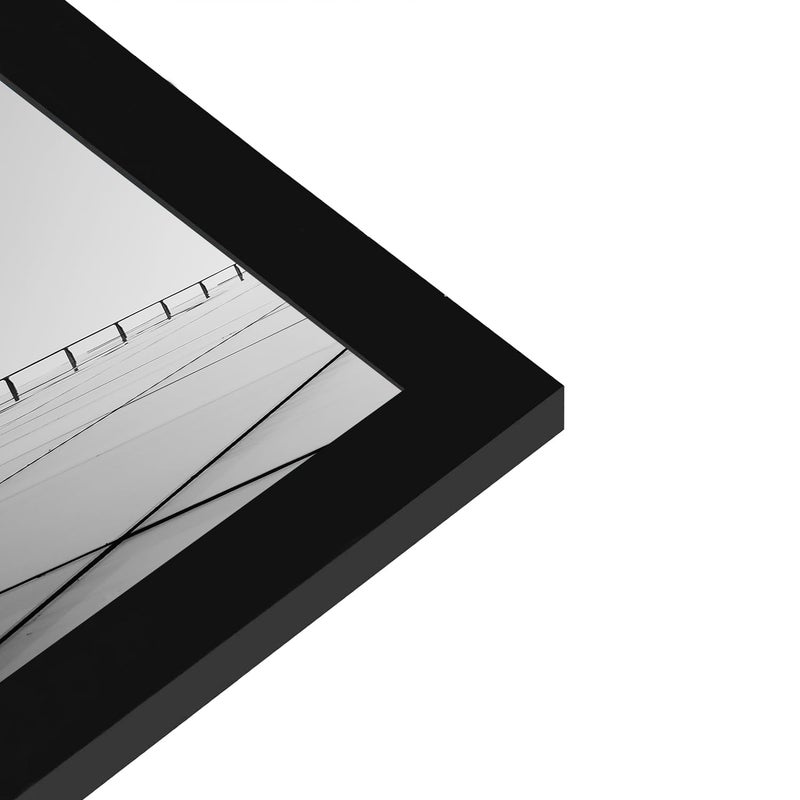PEALSN 8x8 Picture Frame Set of 6  Display Pictures 5x5 with Mat or 8x8 Without Mat for Wall Mounting or Table Top Display  Black. - Image 5