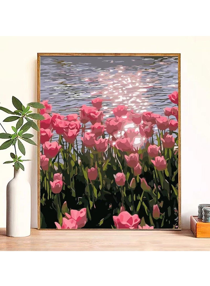 كابتن تيك Paint by Number for Adults Beginner Adult Paint by Number Kits on Canvas DIY Painting by Numbers Easy for Kids Number Painting for Adults Hobbies for Adults Women 16x20 inch Frameless - Image 2