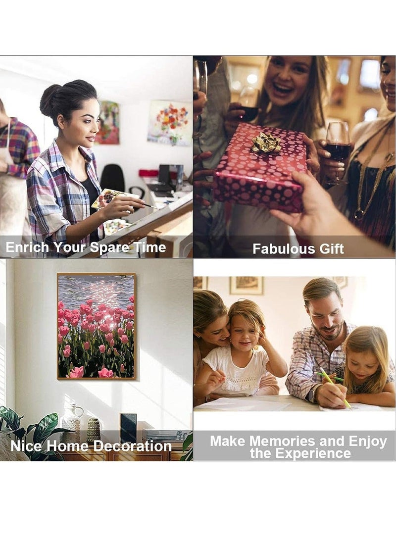 كابتن تيك Paint by Number for Adults Beginner Adult Paint by Number Kits on Canvas DIY Painting by Numbers Easy for Kids Number Painting for Adults Hobbies for Adults Women 16x20 inch Frameless - Image 3