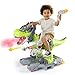 BLF FUN Baby Ride On Toy Cars Toddler Electric Dinosaur Push Riding Car with Light Music Smoke Launcher Toy Preschool Kids Scooter FoottoFloor Ride On Toy Christmas Birthday Gifts for Kids - Image 2