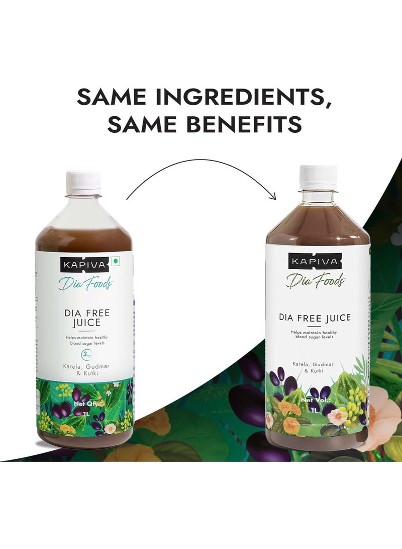 Kapiva DIA FREE Juice 1 Litre+Kapiva Get Slim Juice 1L - Image 2