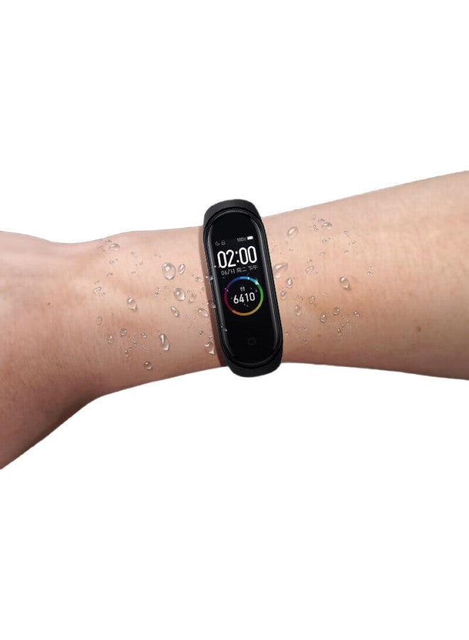 BWNK Xiaomi Band 3/4 Nfc Version Strap, Non-Original Band Accessory, Replacement Watchband, Compatible With Xiaomi Band, Black - Image 2