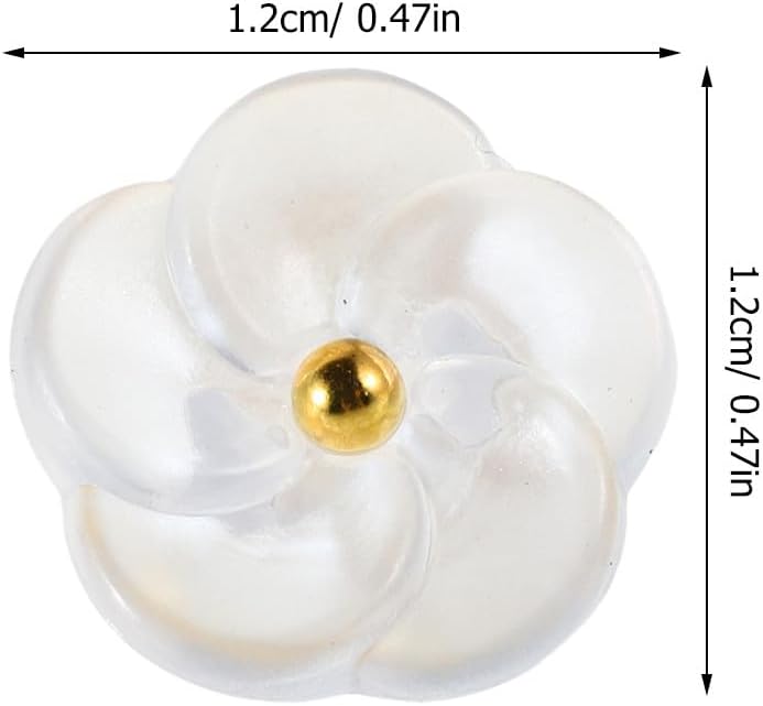 50pcs Floral Flower Buttons for Sewing Women and Small Plastic Decorative Buttons for Cardigans Clothes DIY Crafts - Image 2