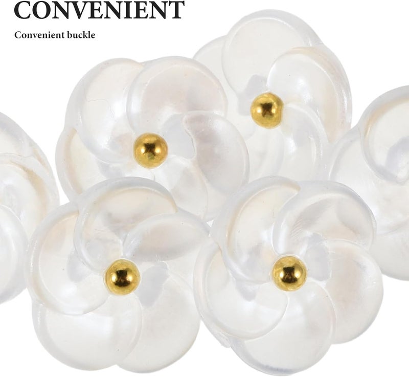 50pcs Floral Flower Buttons for Sewing Women and Small Plastic Decorative Buttons for Cardigans Clothes DIY Crafts - Image 3