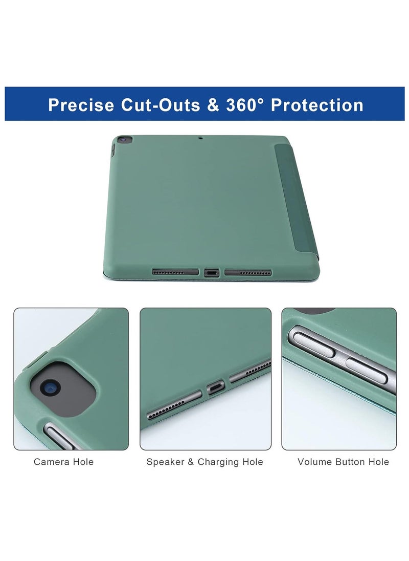 TIGER iPad 10.2 Inch Case for iPad 9th Generation 2021, iPad 8th Generation 2020 & iPad 7th Generation 2019, 5-in-1 Multiple Viewing Angles, Auto Wake/Sleep Soft Back Cover, Night Green - Image 5