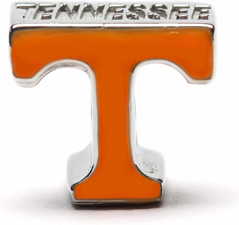 Stone Armory University of Tennessee Charm for Charm Bracelets - Tennessee Orange Power T Bead - Hypoallergenic Stainless Steel Charms - Tennessee Vols Gifts for Her - Image 2