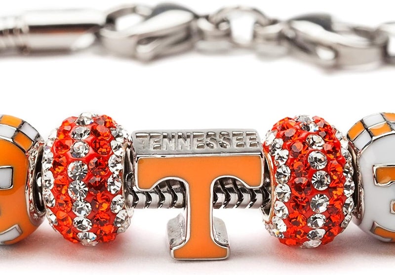Stone Armory University of Tennessee Charm for Charm Bracelets - Tennessee Orange Power T Bead - Hypoallergenic Stainless Steel Charms - Tennessee Vols Gifts for Her - Image 3