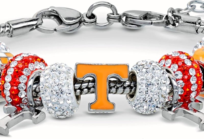 Stone Armory University of Tennessee Charm for Charm Bracelets - Tennessee Orange Power T Bead - Hypoallergenic Stainless Steel Charms - Tennessee Vols Gifts for Her - Image 5